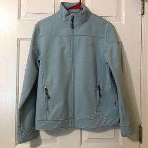 LANDWAY Assurant Teal Fleece Lined Jacket with Zip Closure Womens Size Medium